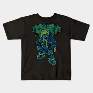 strong boar illustration with poster style Kids T-Shirt